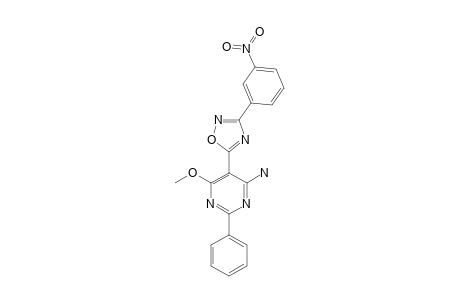 [6-methoxy-5-[3-(3-nitrophenyl)-1,2,4-oxadiazol-5-yl]-2-phenyl-pyrimidin-4-yl]amine