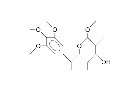 (2R,3R,4S,5R,6R,7S)-Tetrahydro-2-methoxy-3,5-dimethyl-6-(1-[3,4,5-trimethoxy-phenyl]-ethyl)-2H-pyran-4-ol