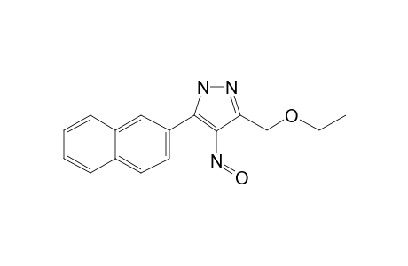 3-(Ethoxymethyl)-5-(2-naphthyl)-4-nitroso-1H-pyrazole