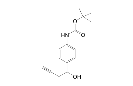4-[4-[N-(tert-Butyloxycarbonyl)amino]-4-hydroxy-1-butyne