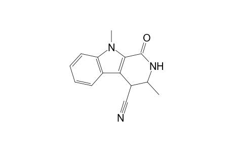 (3RS,4RS)-3,9-Dimethyl-1-oxo-2,3,4,9-tetrahydro-1H-pyrido[3,4-b]indole-4-carbonitrile