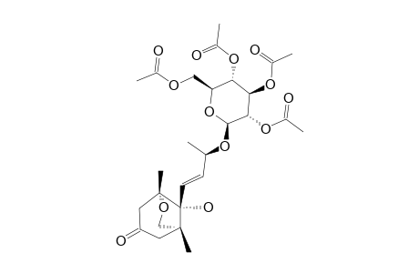 (9S)-DRUMMONDOL-9-O-(2',3',4',6'-TETRAACETATE)-BETA-D-GLUCOPYRANOSIDE