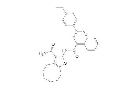N-[3-(aminocarbonyl)-4,5,6,7,8,9-hexahydrocycloocta[b]thien-2-yl]-2-(4-ethylphenyl)-4-quinolinecarboxamide