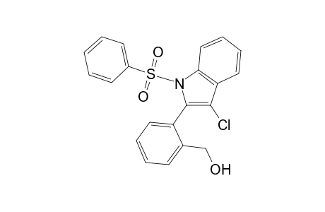 1H-Indole, 3-chloro-2-[2-(hydroxymethyl)phenyl]-1-(phenylsulfonyl)-