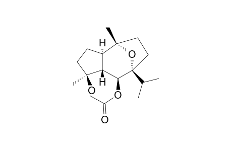 ORIENTALOL-E-6-ACETATE;(1R*,4S*,5R*,6S*,7R*,10R*)-6-ACETOXY-4-HYDROXY-7,10-EPOXY-1,5-TRANS-GUAIANE