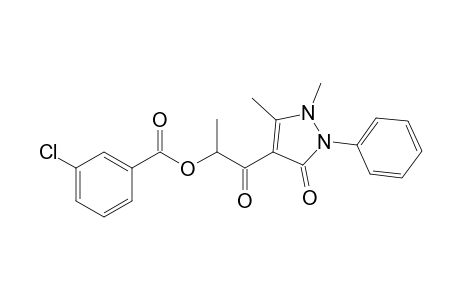 4-(2-(3-Chlorobenzoyloxy)propanoyl)-2,3-dimethyl-1-phenyl-3-pyrazolin-5-one
