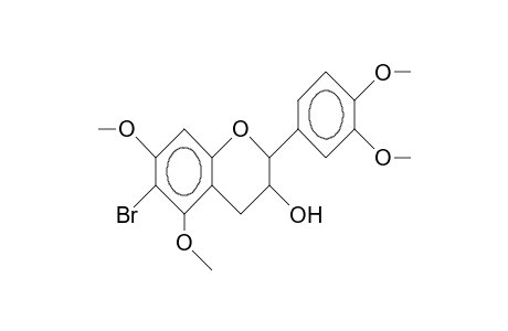 6-Bromo-3',4',5,7-tetra-O-methyl-catechin