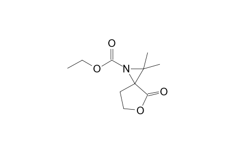 N-(Ethoxycarbonyl)-3,3-dimethylaziridine-2-sporo-3'-tetrahydrofuran-2'-one