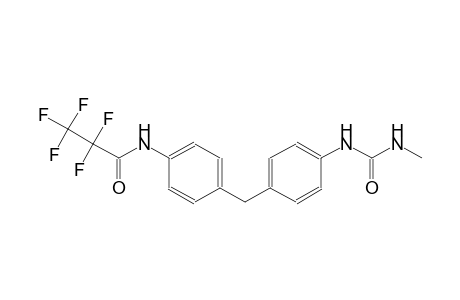 2,2,3,3,3-pentafluoro-N-[4-(4-{[(methylamino)carbonyl]amino}benzyl)phenyl]propanamide