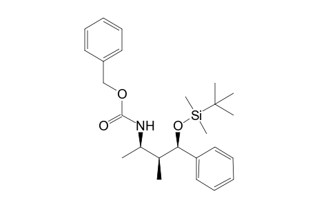 (phenylmethyl) N-[(2R,3S,4R)-4-[tert-butyl(dimethyl)silyl]oxy-3-methyl-4-phenyl-butan-2-yl]carbamate