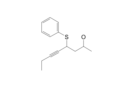 4-phenylsulfanyloct-5-yn-2-ol