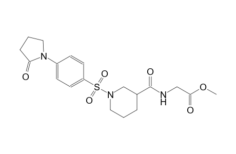 acetic acid, [[[1-[[4-(2-oxo-1-pyrrolidinyl)phenyl]sulfonyl]-3-piperidinyl]carbonyl]amino]-, methyl ester