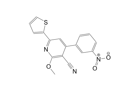 3-pyridinecarbonitrile, 2-methoxy-4-(3-nitrophenyl)-6-(2-thienyl)-