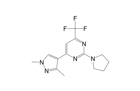 pyrimidine, 4-(1,3-dimethyl-1H-pyrazol-4-yl)-2-(1-pyrrolidinyl)-6-(trifluoromethyl)-
