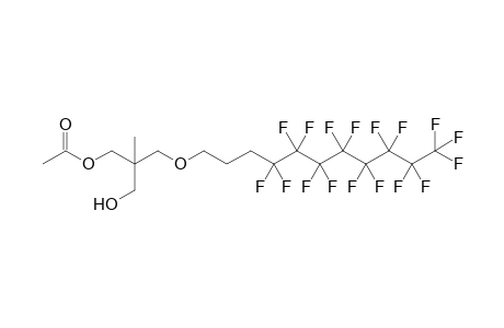 2-Hydroxymethyl-2-methyl-3-(4,4,5,5,6,6,7,7,8,8,9,9,10,10,11,11,11-heptadecafluoroundecyloxy)propyl acetate