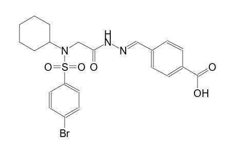 4-[(E)-({[[(4-bromophenyl)sulfonyl](cyclohexyl)amino]acetyl}hydrazono)methyl]benzoic acid