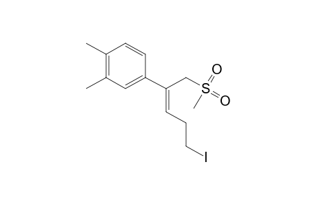 (Z)-5-Iodo-2-(3,4-xylyl)-2-pentenyl methyl sulfone