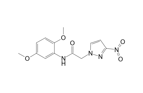 1H-Pyrazole-1-acetamide, N-(2,5-dimethoxyphenyl)-3-nitro-