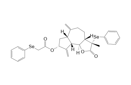 Acetic acid, (phenylseleno)-, dodecahydro-3-methyl-6,9-bis(methylene)-2-oxo-3-(phenylseleno)azuleno[4,5-b]furan-8-yl ester, [3R-(3.alpha.,3a.beta.,6a.beta.,8.alpha.,9a.beta.,9b.alpha.)]-