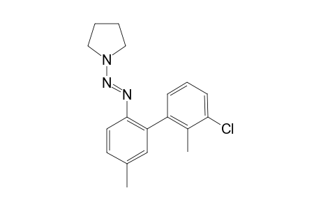 (E)-1-((3'-Chloro-2',5-dimethyl-[1,1'-biphenyl]-2-yl)diazenyl)-pyrrolidine