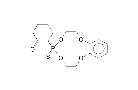 1-THIOXO-1-(2-CYCLOHEXANONYL)-6,7-BENZO-1-PHOSPHA-2,5,8,11-TETRAOXACYCLOUNDECANE