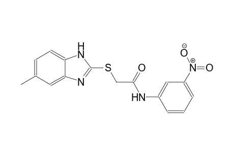 2-[(5-methyl-1H-benzimidazol-2-yl)sulfanyl]-N-(3-nitrophenyl)acetamide