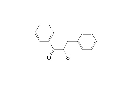 1-Propanone, 2-(methylthio)-1,3-diphenyl-
