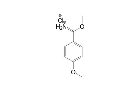 Benzenecarboximidic acid, 4-methoxy-, methyl ester, hydrochloride