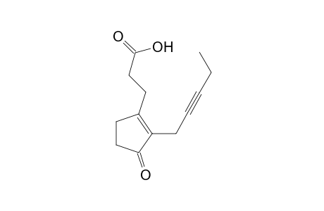 1-Cyclopentene-1-propanoic acid, 3-oxo-2-(2-pentynyl)-
