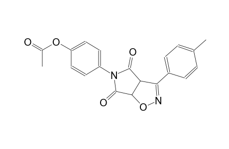 3aH-pyrrolo[3,4-d]isoxazole-4,6(5H,6aH)-dione, 5-[4-(acetyloxy)phenyl]-3-(4-methylphenyl)-