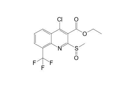 4-Chloro-2-methylsulfinyl-8-(trifluoromethyl)-3-quinolinecarboxylic acid ethyl ester