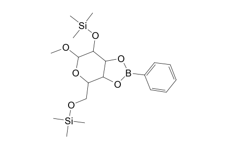 [(6-methoxy-2-phenyl-4-([(trimethylsilyl)oxy]methyl)tetrahydro-4H-[1,3,2]dioxaborolo[4,5-c]pyran-7-yl)oxy](trimethyl)silane