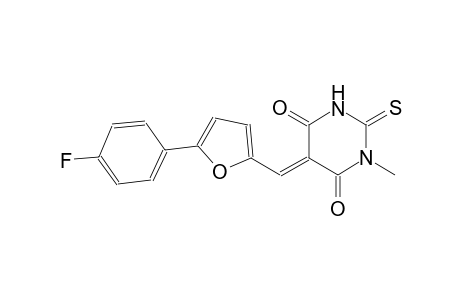 (5E)-5-{[5-(4-fluorophenyl)-2-furyl]methylene}-1-methyl-2-thioxodihydro-4,6(1H,5H)-pyrimidinedione