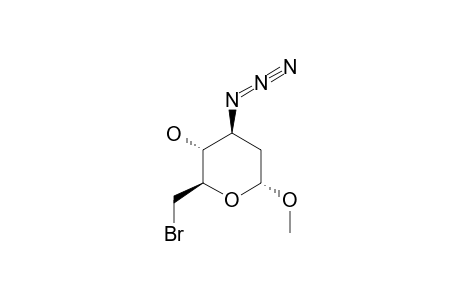 METHYL-3-AZIDO-6-BROMO-2,3,6-TRIDEOXY-ALPHA-D-ARABINOHEXOPYRANOSIDE