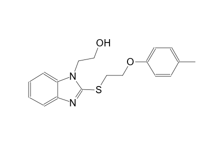 1H-benzimidazole-1-ethanol, 2-[[2-(4-methylphenoxy)ethyl]thio]-