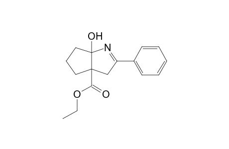 Ethyl 4,5,6,6a-tetrahydro-6a-hydroxy-2-phenyl-3H-cyclopenta[b]pyrrole-3a-carboxylate