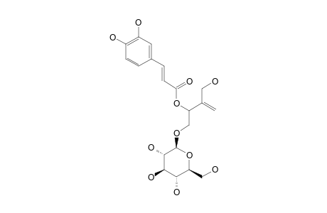 PUBESCENOSIDE_B;2-HYDROXYMETHYL-3-CAFFEOYLOXY-1-BUTENE-4-O-BETA-D-GLUCOPYRANOSIDE