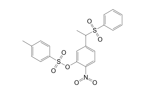 2-Nitro-5-[1-(phenylsulfonyl)ethyl]phenyl toluene-4-sulfonate