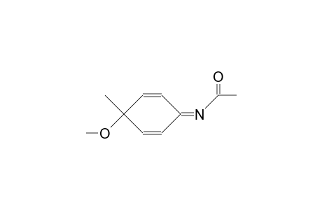 N-Acetyl-3-imino-6-methoxy-6-methyl-cyclohexa-1,4-diene