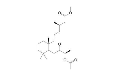 Methyl 8(r,s)-8-acetoxy-7-oxo-8,9-seco-labdan-15-oate