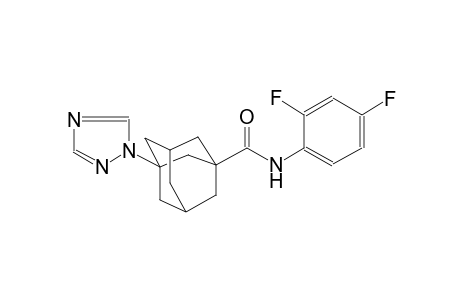 tricyclo[3.3.1.1~3,7~]decane-1-carboxamide, N-(2,4-difluorophenyl)-3-(1H-1,2,4-triazol-1-yl)-