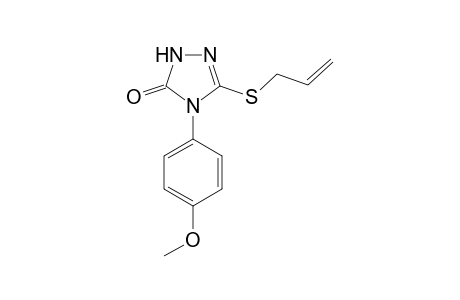 4-p-Anisyl-3-allylthio-.delta.(2)-1,2,4-triazolin-5-one