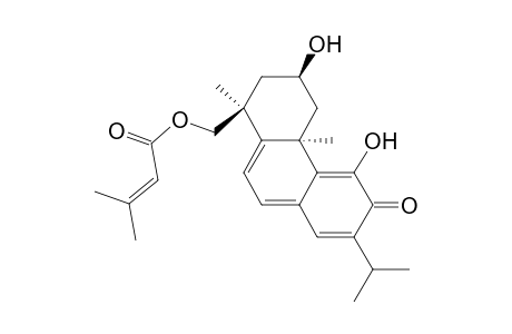 2-Butenoic acid, 3-methyl-, [1,2,3,4,4a,6-hexahydro-3,5-dihydroxy-1,4a-dimethyl-7-(1-methylethyl) -6-oxo-1-phenanthrenyl]methyl ester, [1S-(1.alpha.,3.beta.,4a.alpha.)]-