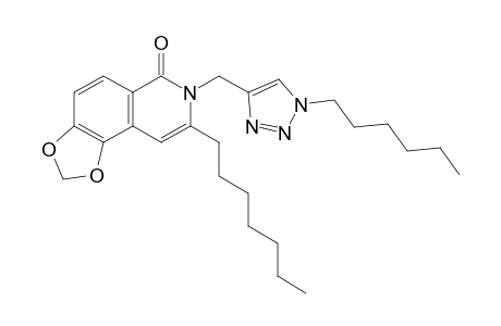 8-n-Heptyl-7-[(1-n-hexyl-1H-1,2,3-triazol-4-yl)methyl]-[1,3]dioxolo[4,5-f]isoquinolin-6(7H)-one