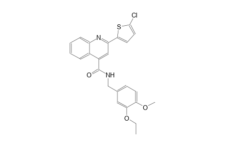 4-quinolinecarboxamide, 2-(5-chloro-2-thienyl)-N-[(3-ethoxy-4-methoxyphenyl)methyl]-