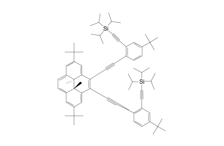 2-[2-[2-[(10bS,10cS)-2,7-ditert-butyl-5-[2-[4-tert-butyl-2-[2-tri(propan-2-yl)silylethynyl]phenyl]ethynyl]-10b,10c-dimethylpyren-4-yl]ethynyl]-5-tert-butylphenyl]ethynyl-tri(propan-2-yl)silane