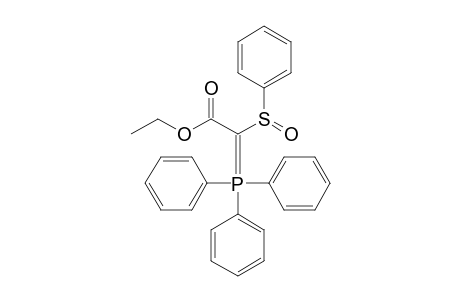 2-(benzenesulfinyl)-2-triphenylphosphoranylidene-acetic acid ethyl ester