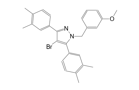 4-bromo-3,5-bis(3,4-dimethylphenyl)-1-(3-methoxybenzyl)-1H-pyrazole