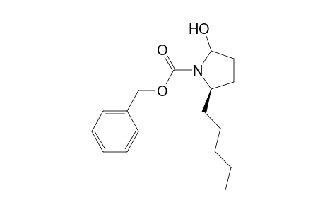 N-(Benzyloxycarbonyl)-2-hydroxy-5(R)-pentyl-pyrrolidine