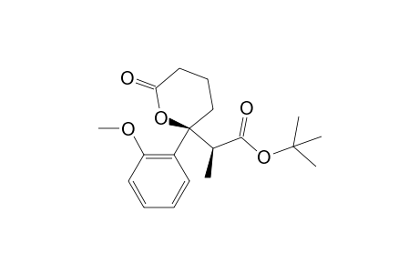 (S*)-tert-Butyl 2-((S*)-2-(2-methoxyphenyl)-6-oxotetrahydro-2H-pyran-2-yl)propanoate